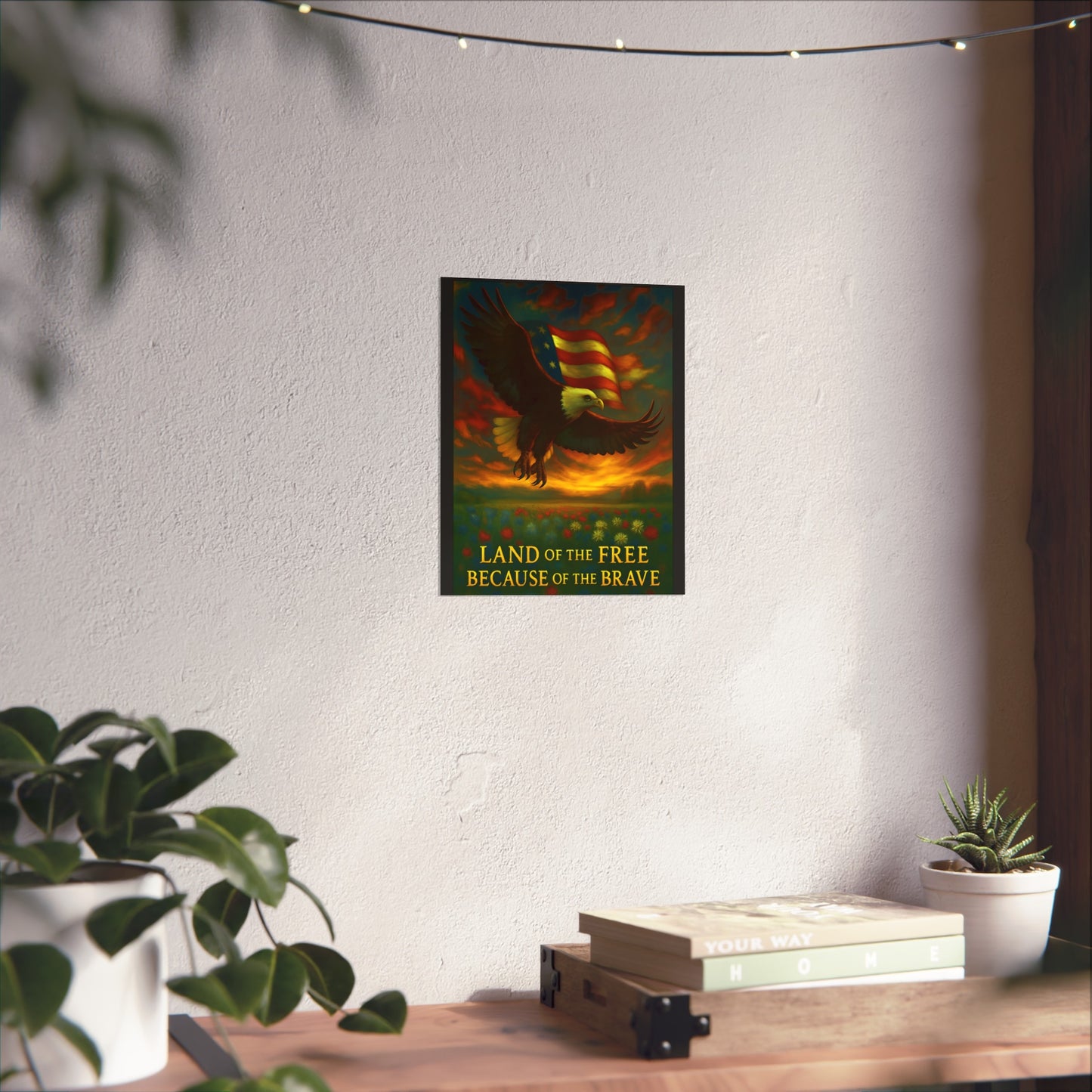 Land of the Free – Patriotic Fine Art Poster Print