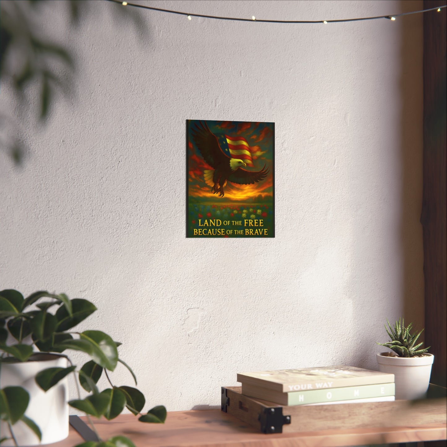 Land of the Free – Patriotic Fine Art Poster Print