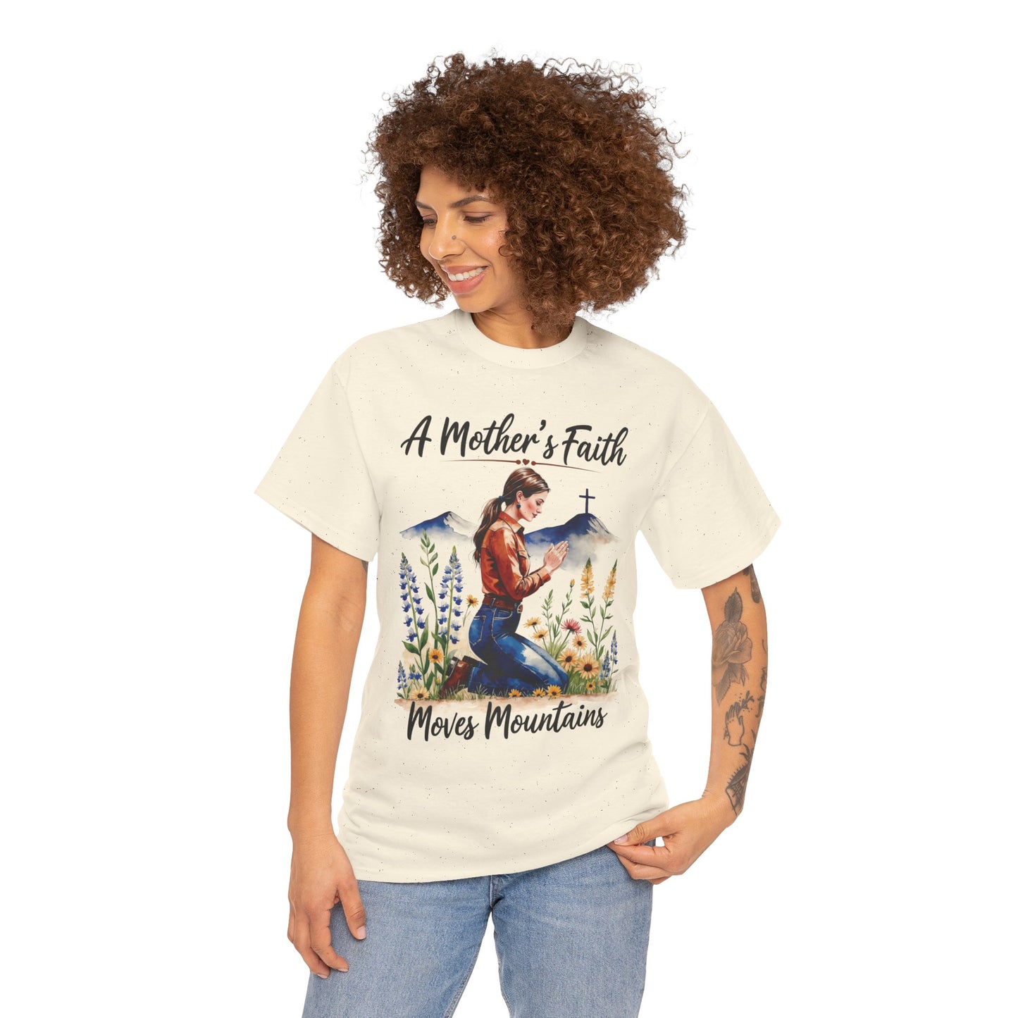 A Mother’s Faith Moves Mountains – Gildan 5000 Tee
