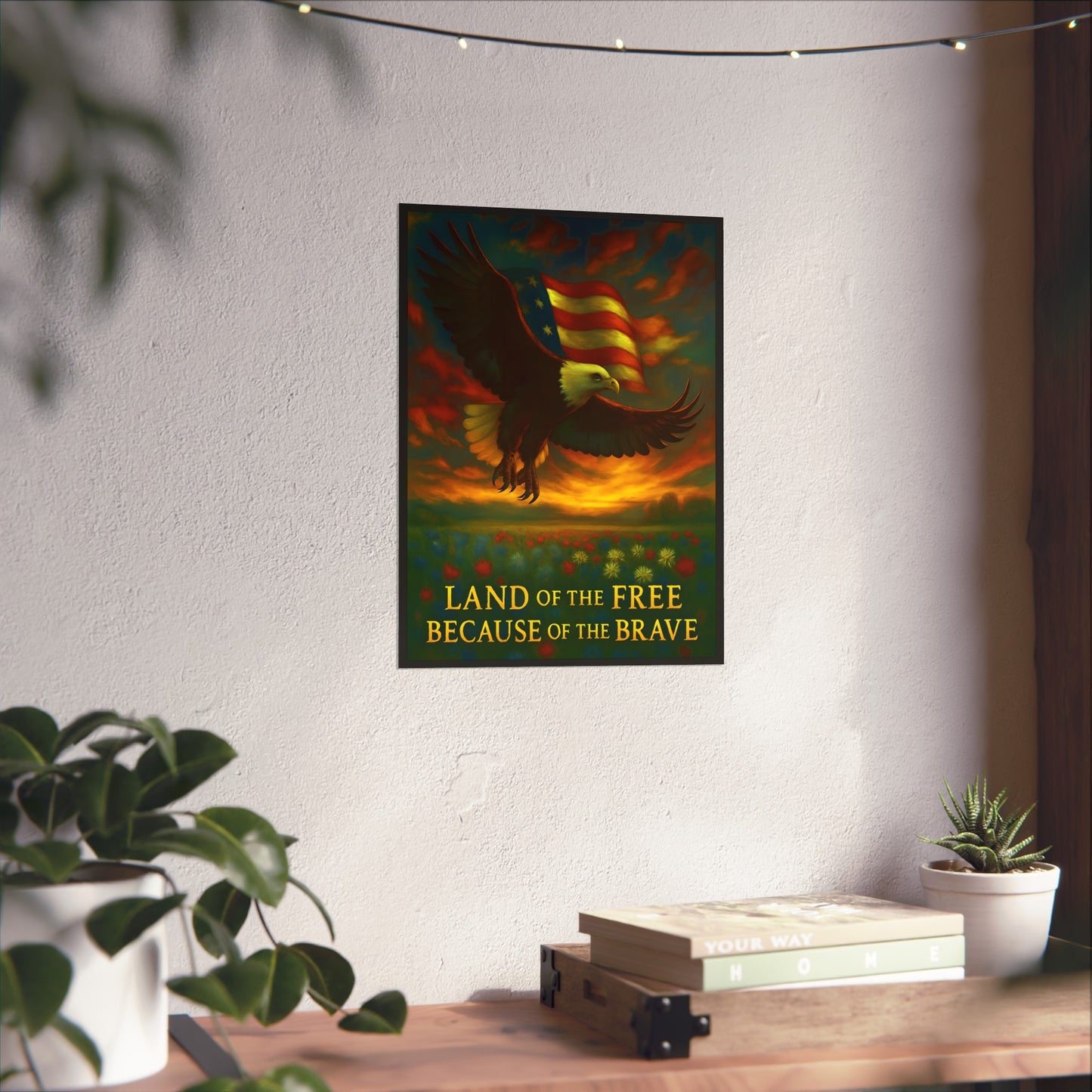 Land of the Free – Patriotic Fine Art Poster Print
