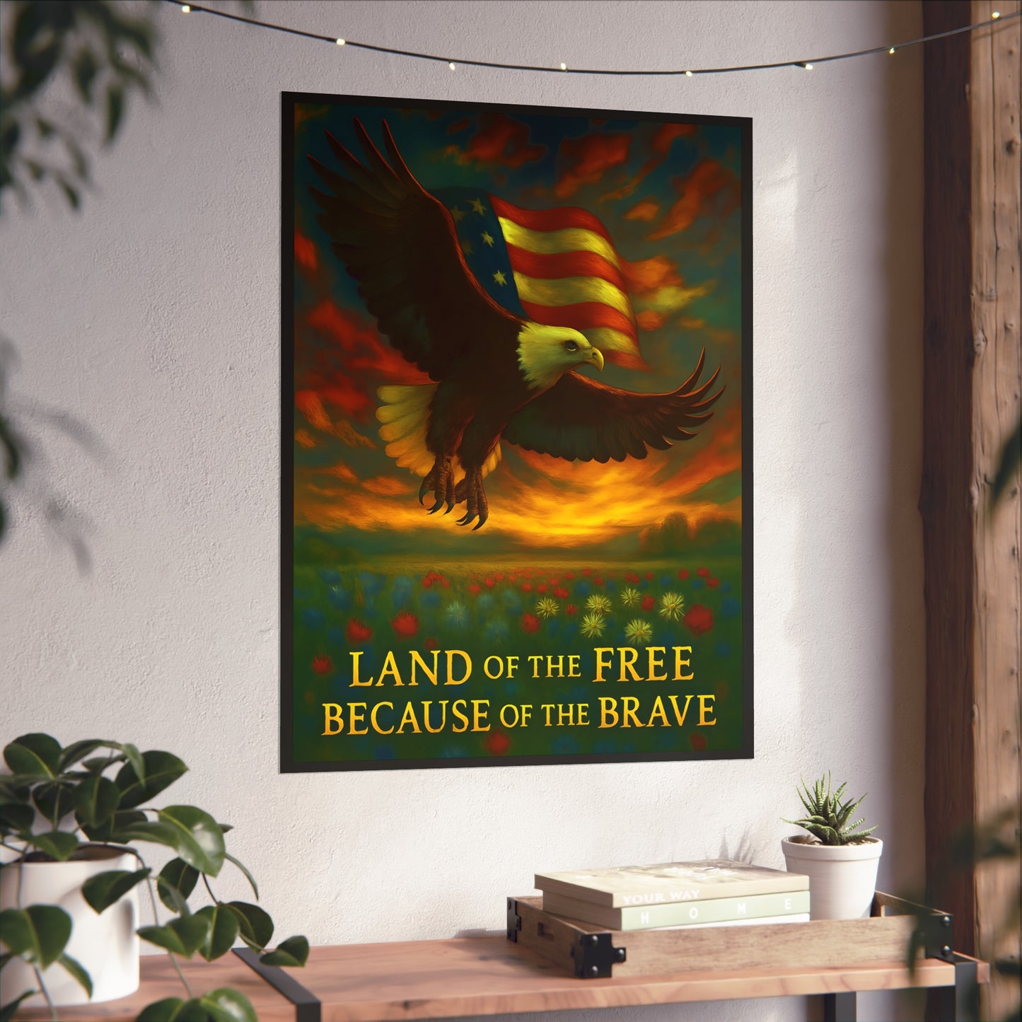 Land of the Free – Patriotic Fine Art Poster Print