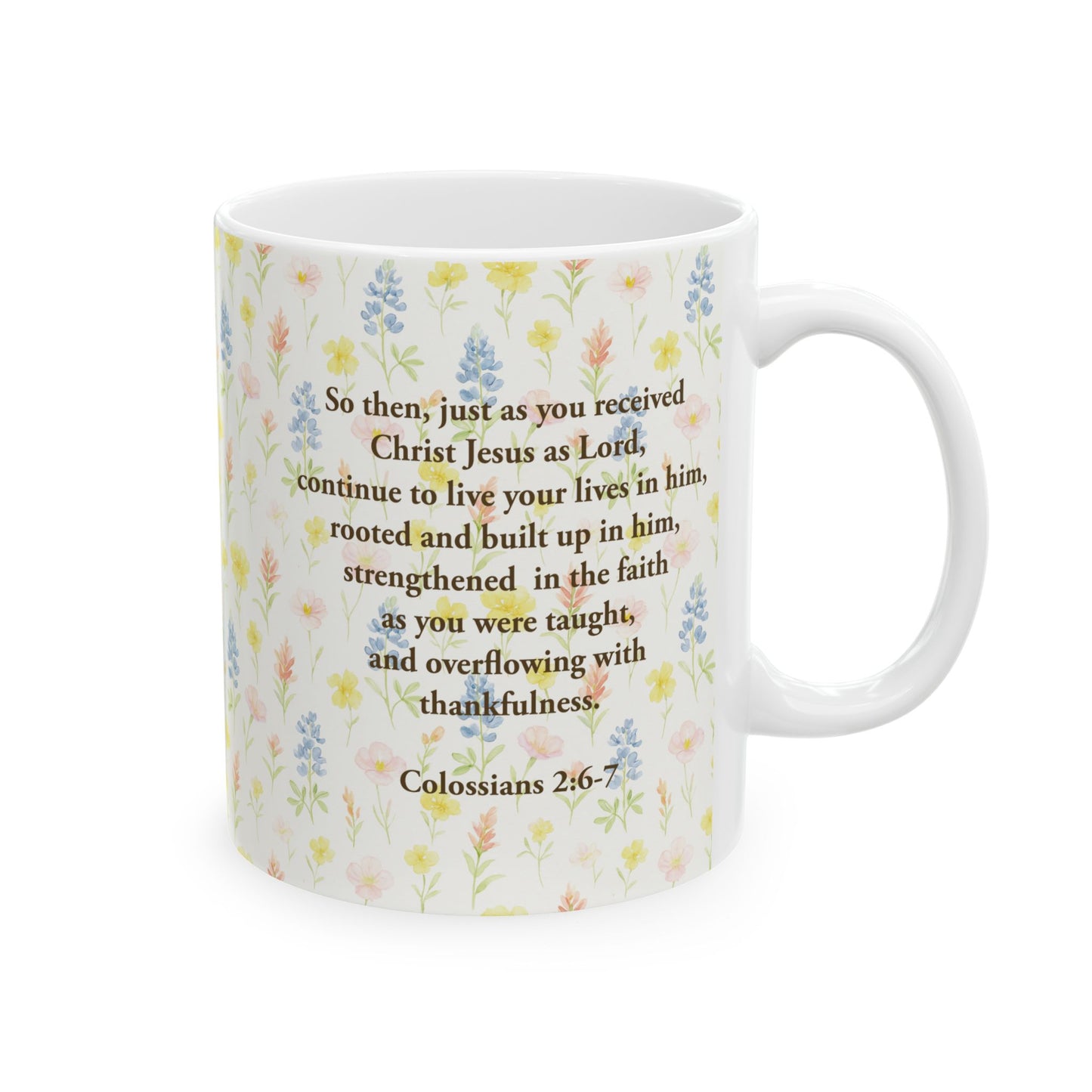☕ Rooted in Faith Mug – Blooming with Grace and Gratitude