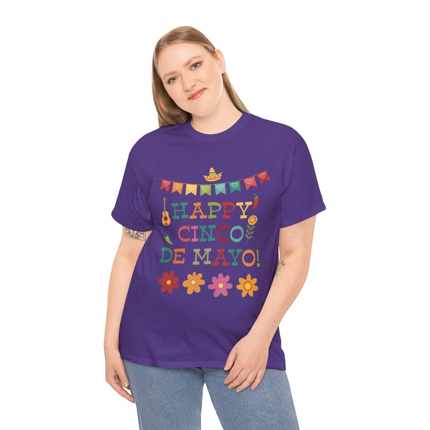 Happy Cinco de Mayo Festive Banner Tee