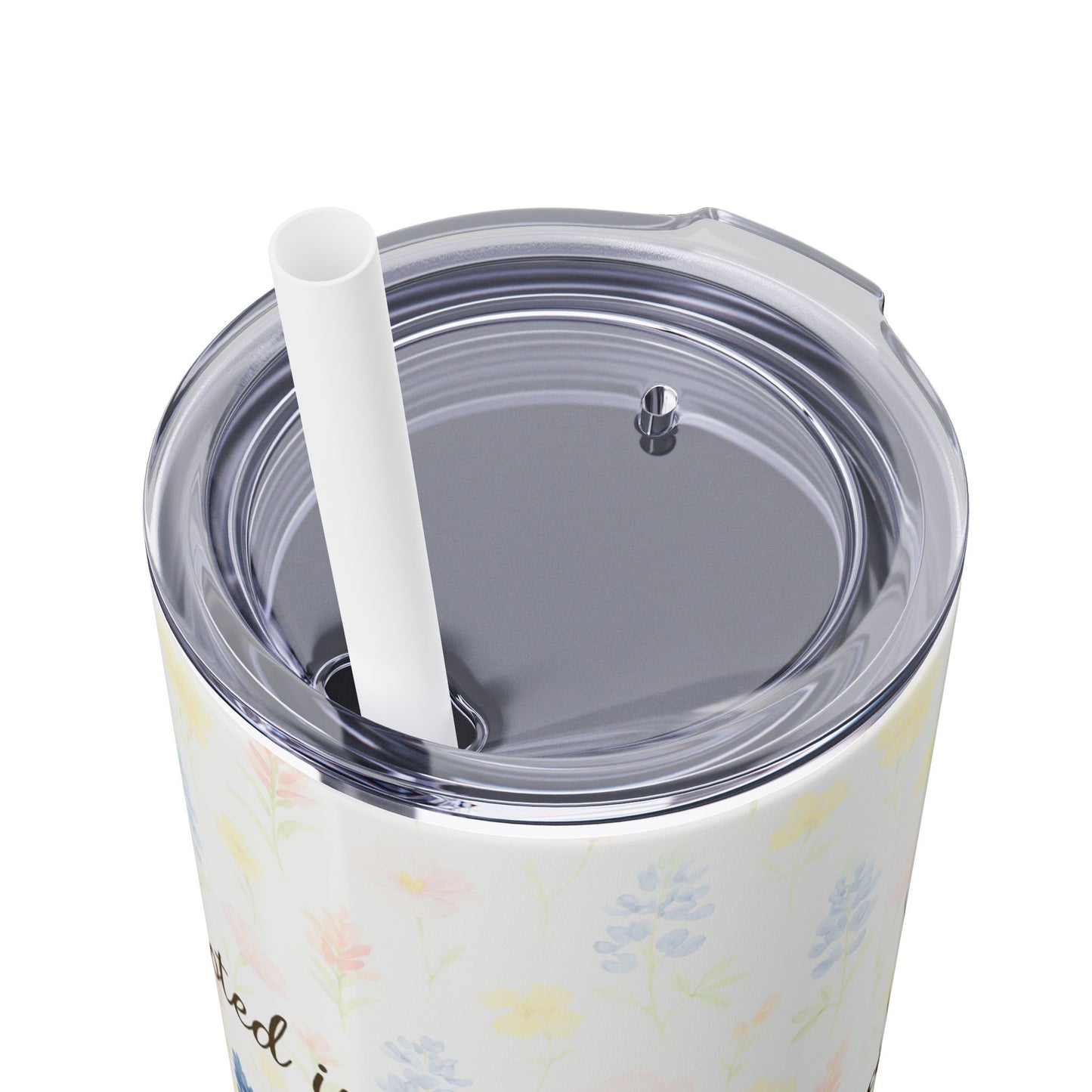 Rooted in Faith, Blooming in Grace – 20oz Skinny Tumbler
