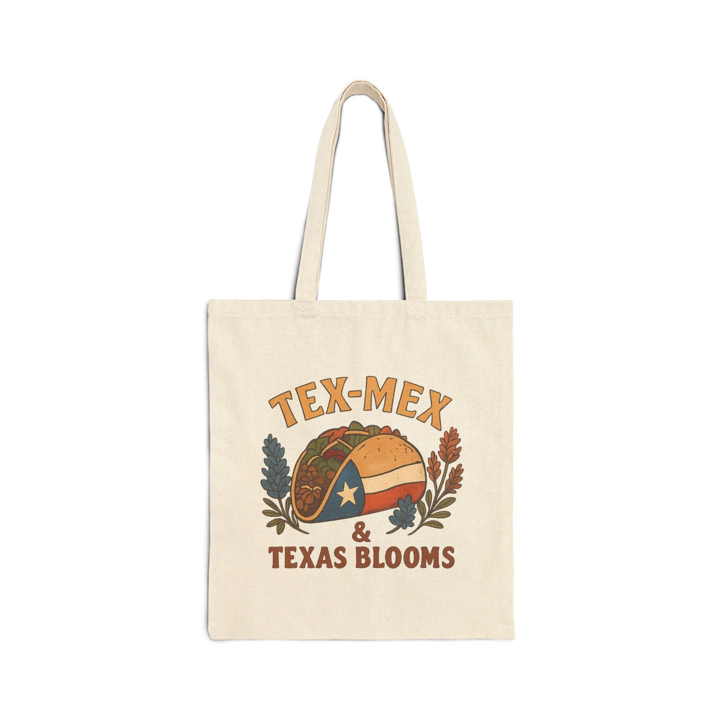 Tex-Mex & Texas Blooms Canvas Tote Bag