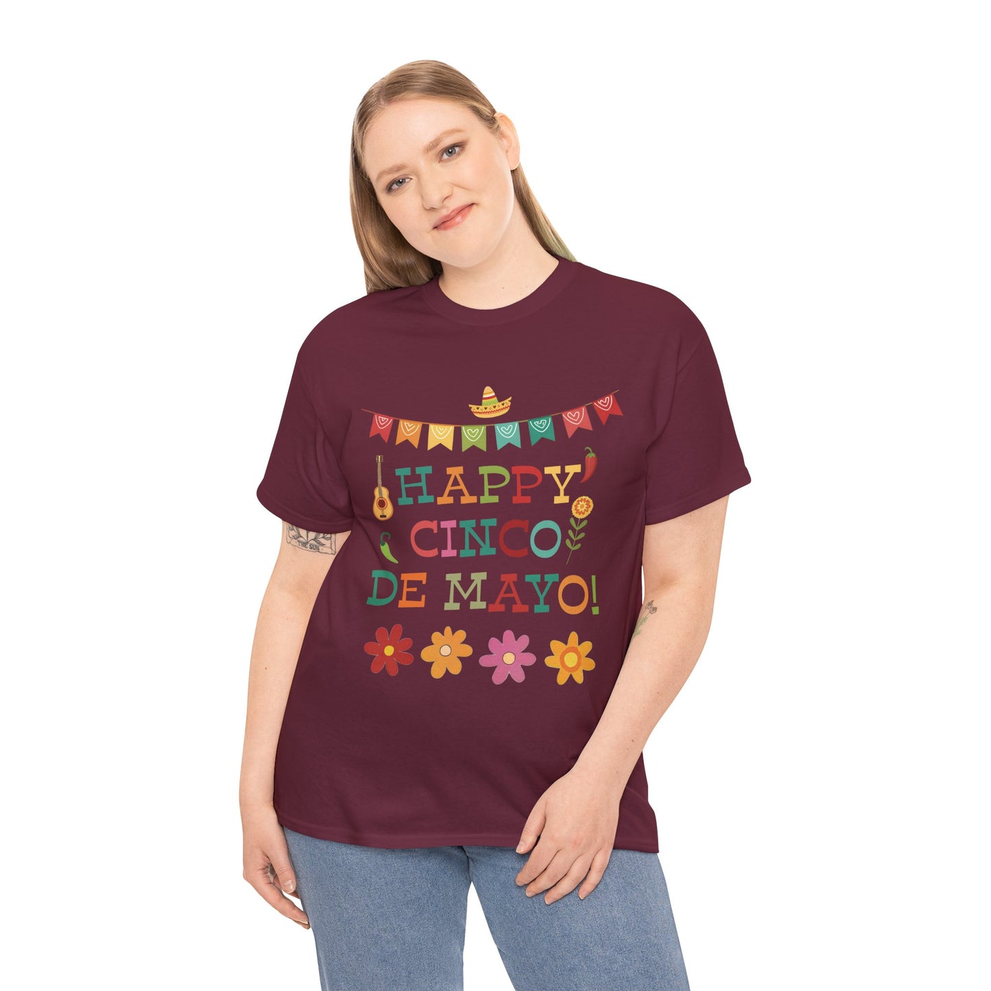 Happy Cinco de Mayo Festive Banner Tee