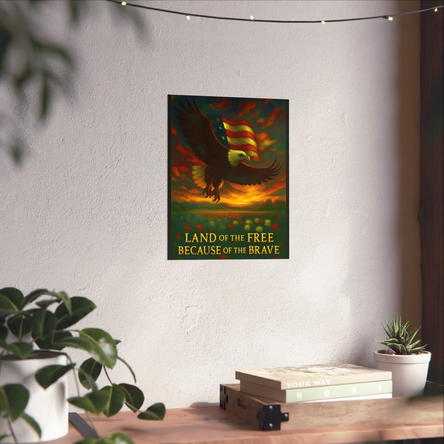 Land of the Free – Patriotic Fine Art Poster Print