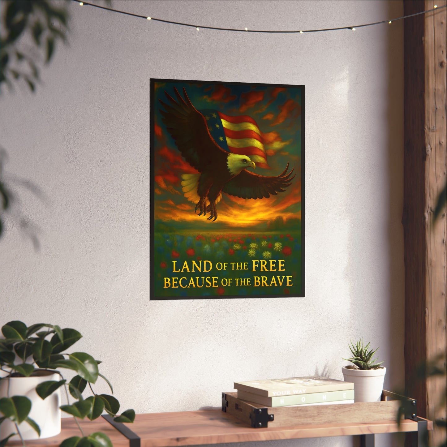 Land of the Free – Patriotic Fine Art Poster Print