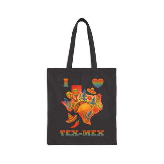 I ❤️ Tex-Mex Canvas Tote Bag