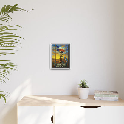 Beneath the Lone Star – Framed Texas Tribute Canvas Art