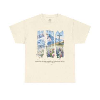 Unisex Tee - 3 Panel Isaiah 53 Resurrection