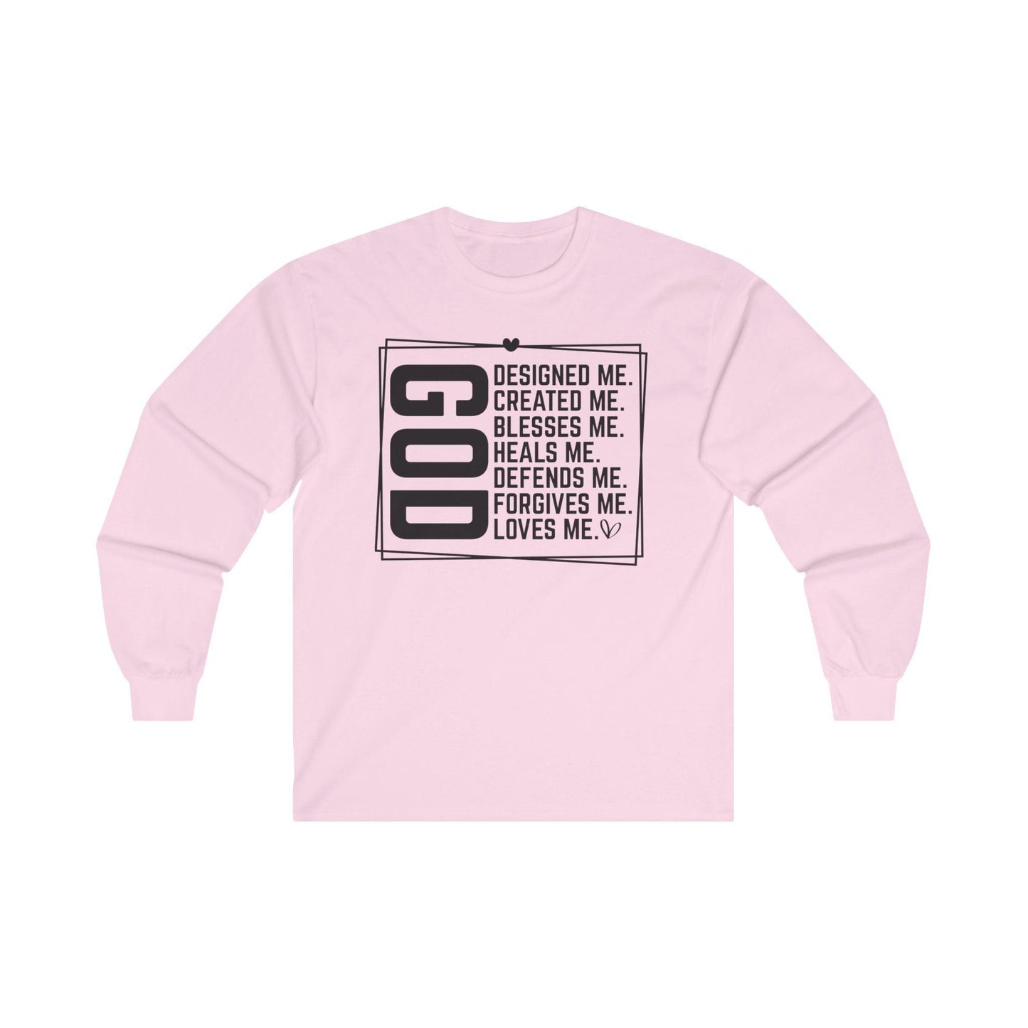 God Designed Me Long Sleeve Tee - Motor Girl Boutique