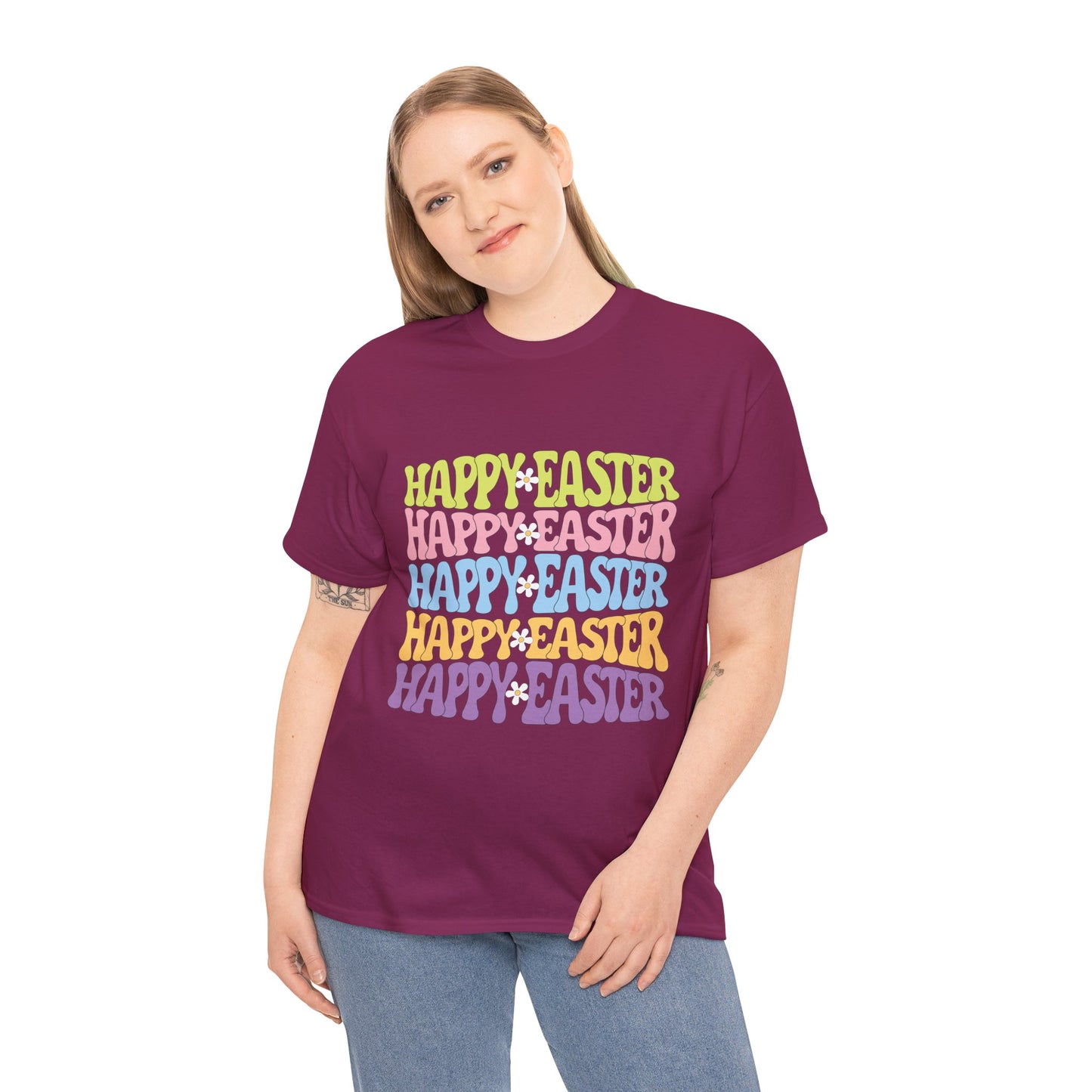 Happy Easter Four Ways T-Shirt – Groovy Colors, Retro Vibes