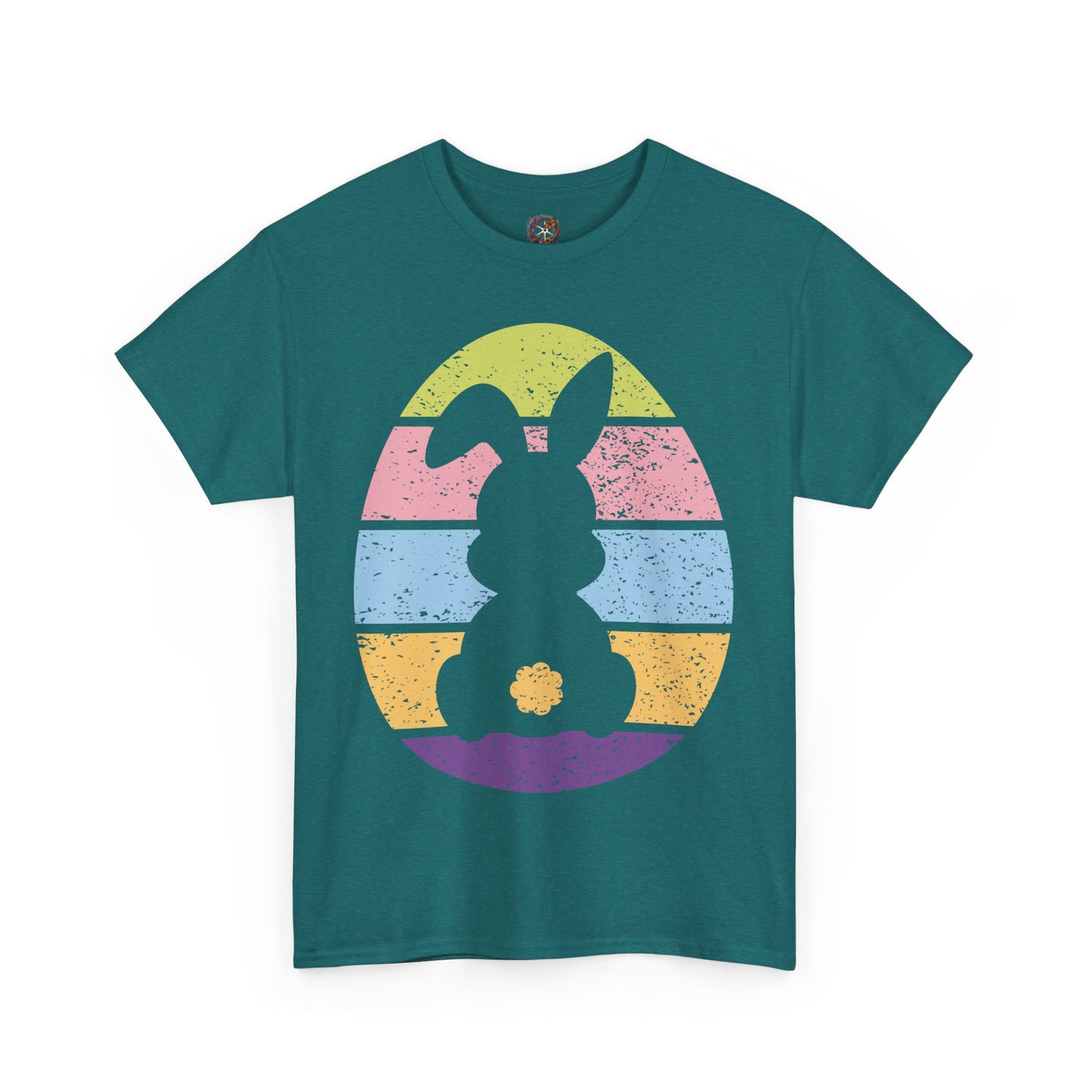 Color Band Grunge Bunny T-Shirt – Easter with an Edge