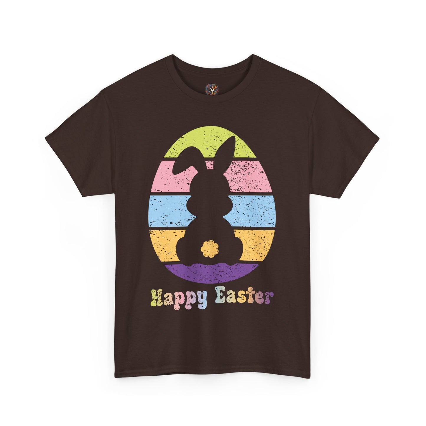 Retro Grunge Happy Easter Bunny T-Shirt – Vintage Vibes, Easter Style