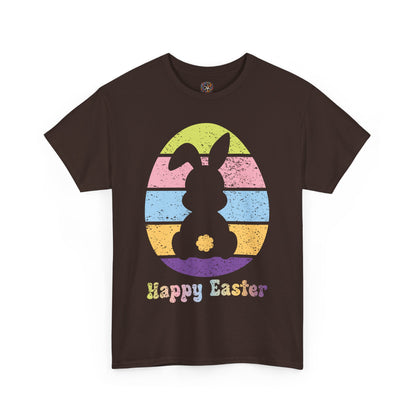 Retro Grunge Happy Easter Bunny T-Shirt – Vintage Vibes, Easter Style