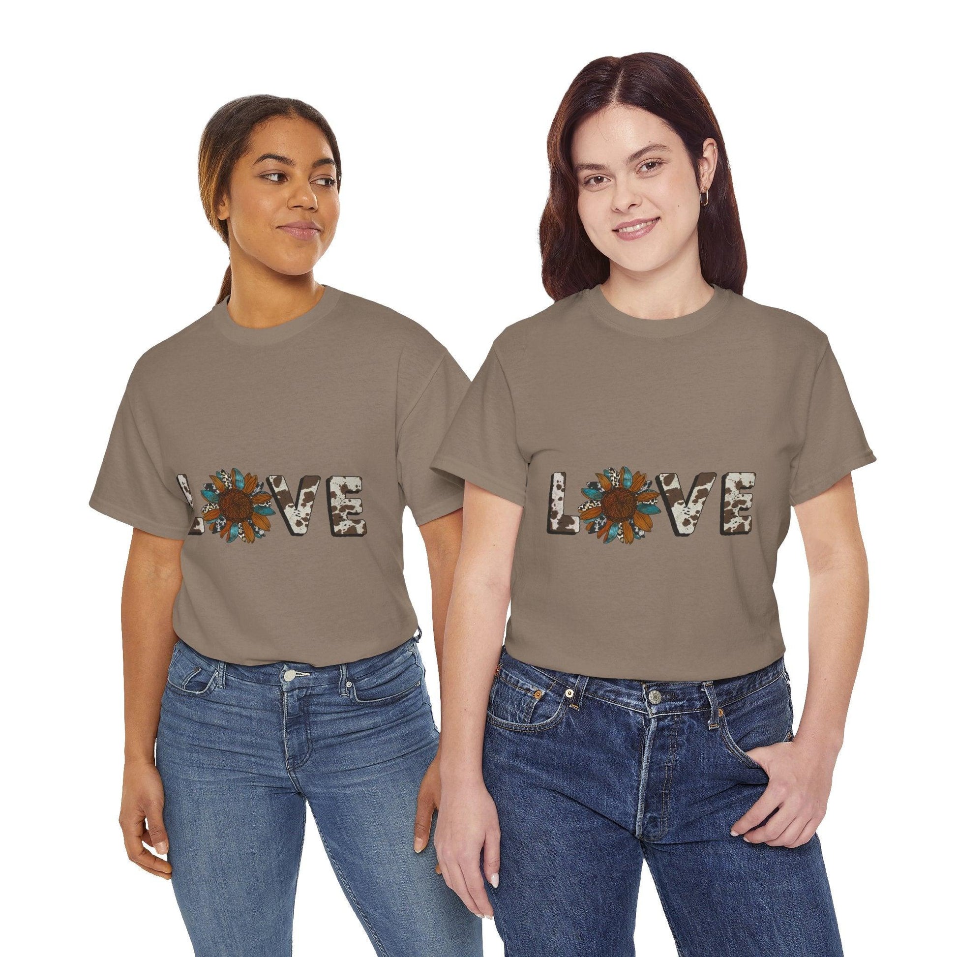 Unisex Tee - Western Sunflower Love - Motor Girl Boutique