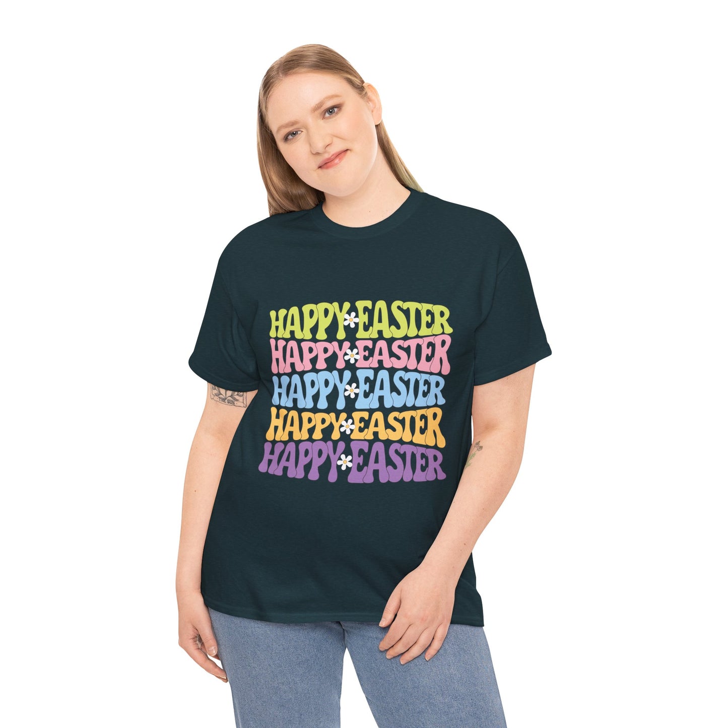 Happy Easter Four Ways T-Shirt – Groovy Colors, Retro Vibes