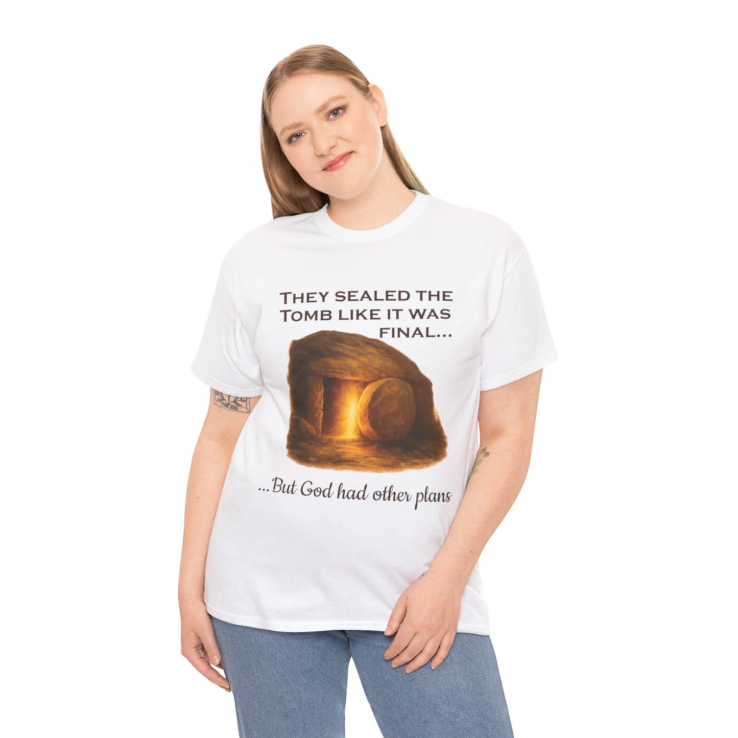 They Sealed the Tomb” Christian Easter T-Shirt – Gildan 5000, Resurrection Graphic Tee