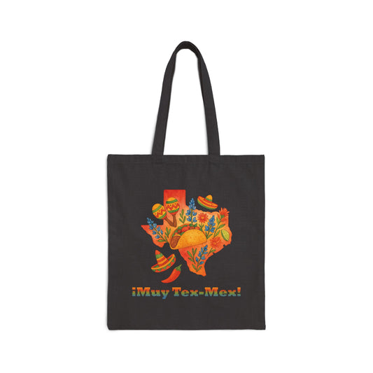 Muy Tex-Mex Canvas Tote Bag – Bold & Spicy Style