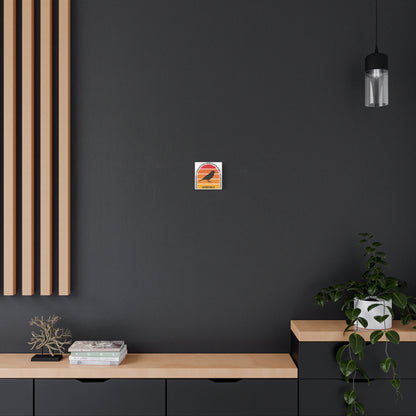 Inspirational Canvas Wall Art – "I Sing Because I'm Happy" with Sparrow
