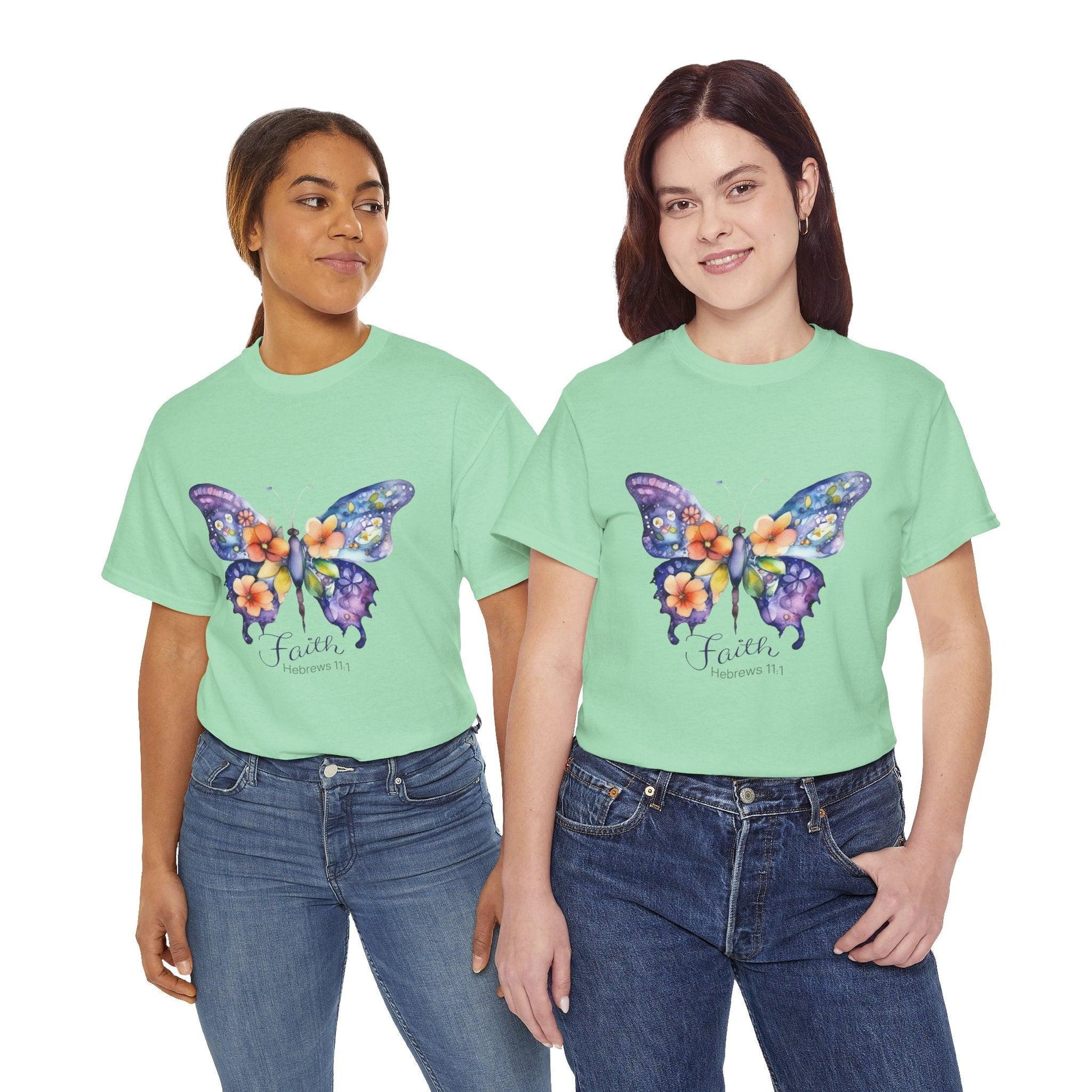 Faith Butterfly Hebrews 11 Tee - Motor Girl Boutique