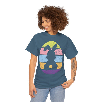Color Band Grunge Bunny T-Shirt – Easter with an Edge
