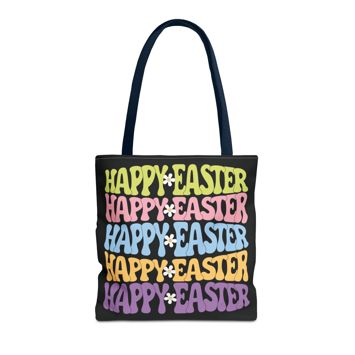 Happy Easter Four Ways Tote Bag – Double-Sided Retro Fun