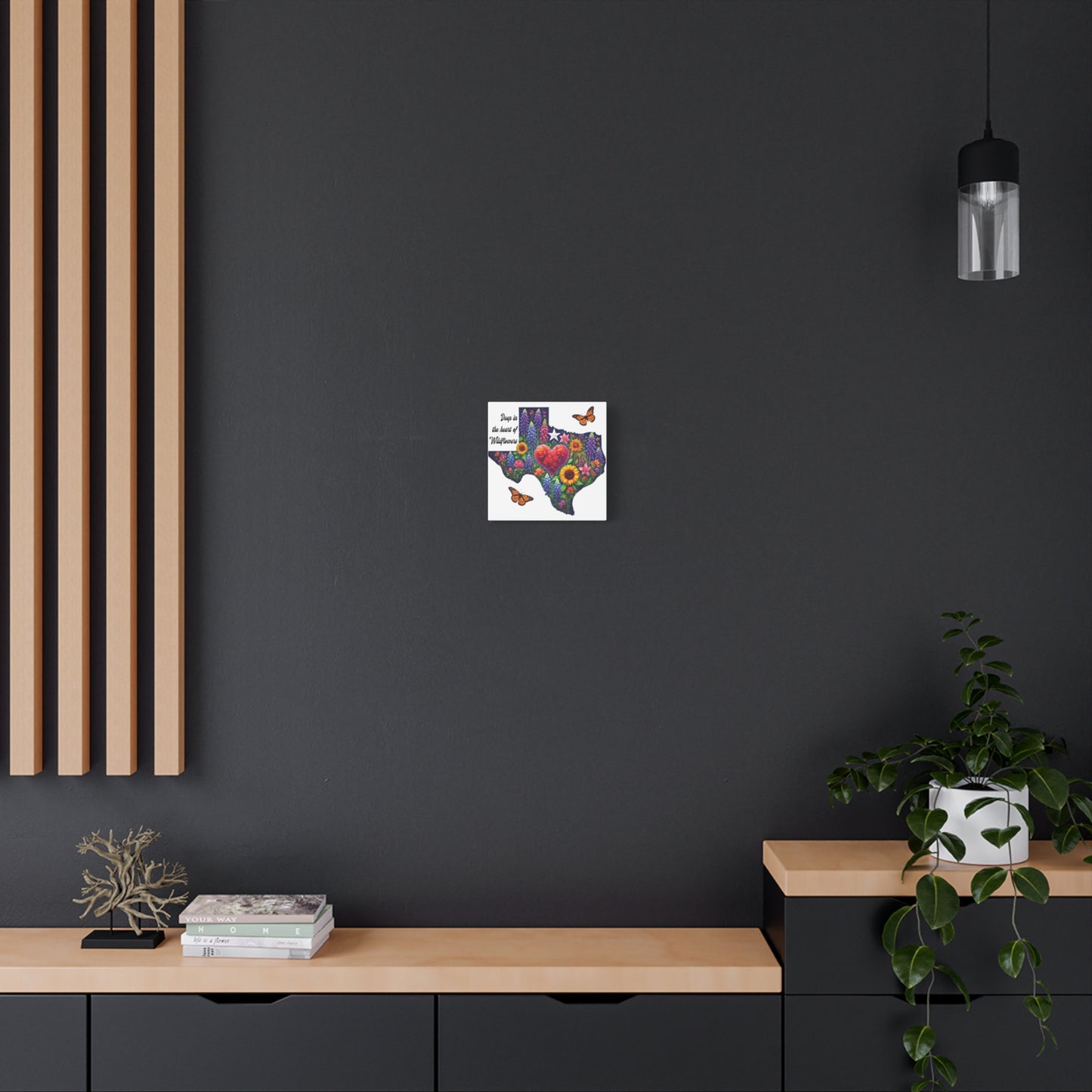 Deep in the Heart of Wildflowers – Square Canvas Wall Art
