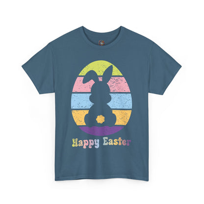 Retro Grunge Happy Easter Bunny T-Shirt – Vintage Vibes, Easter Style
