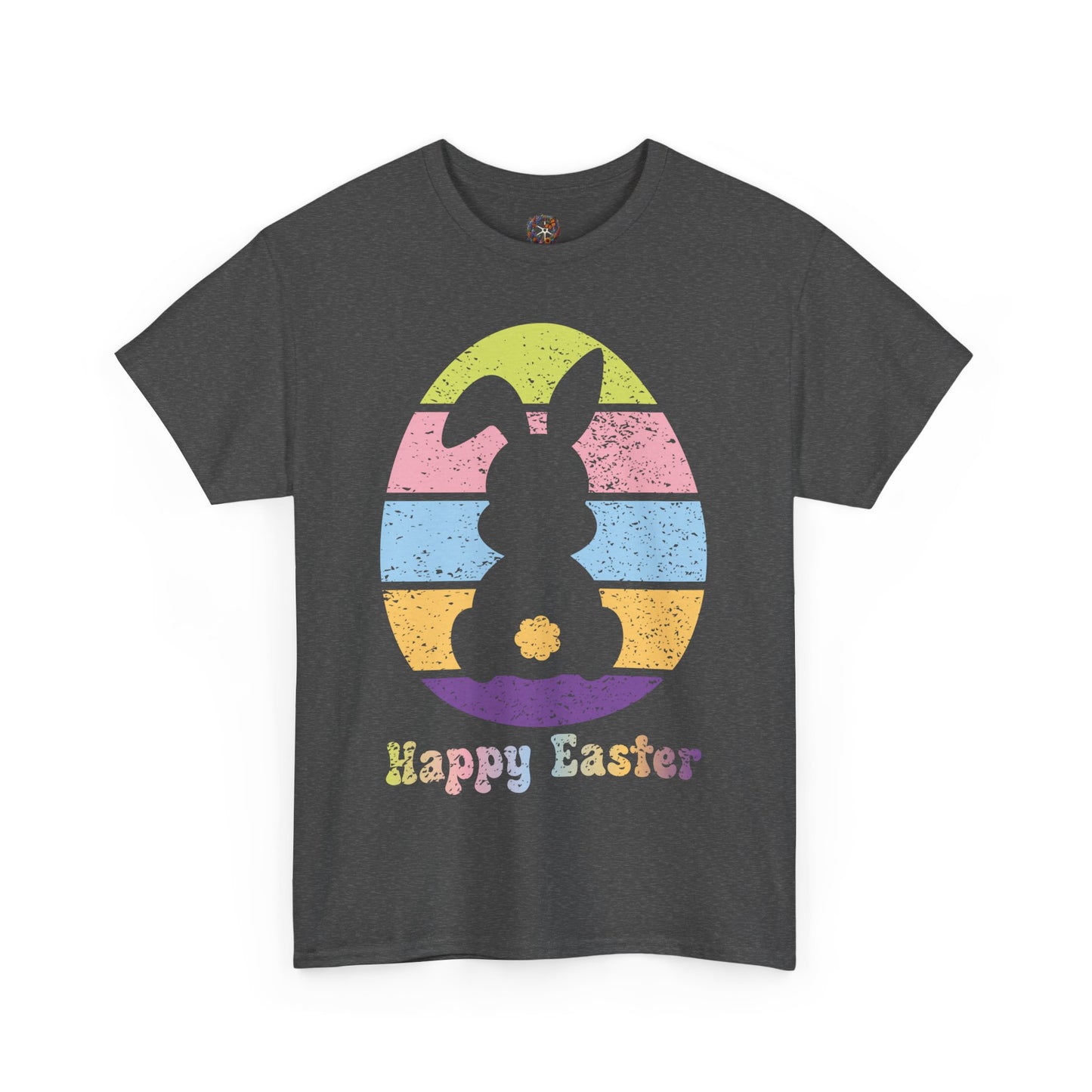 Retro Grunge Happy Easter Bunny T-Shirt – Vintage Vibes, Easter Style