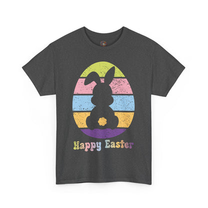 Retro Grunge Happy Easter Bunny T-Shirt – Vintage Vibes, Easter Style