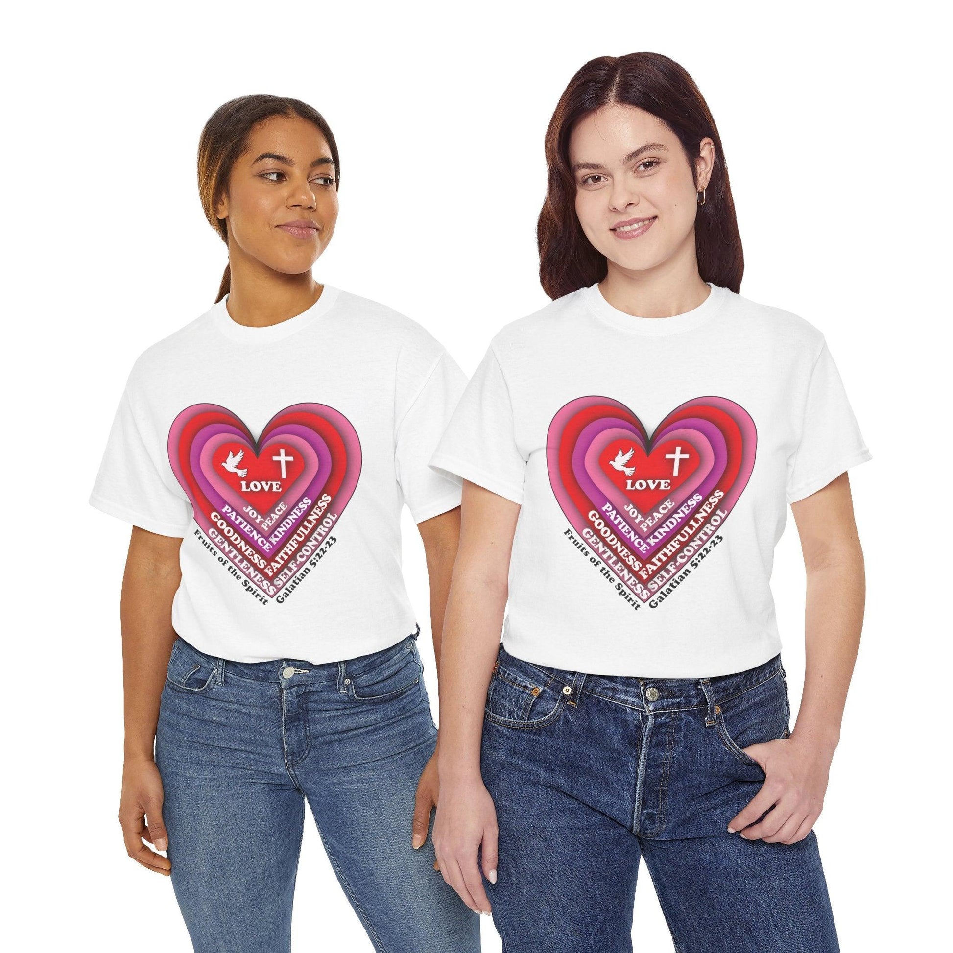 Unisex Tee - Heart Fruits of the Spirit - Motor Girl Boutique