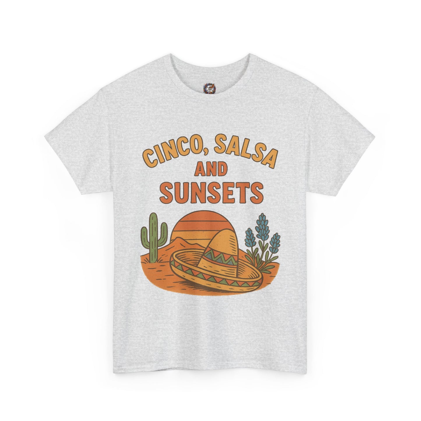 Cinco, Salsa & Sunsets Vintage Desert - Gildan 5000 Tee