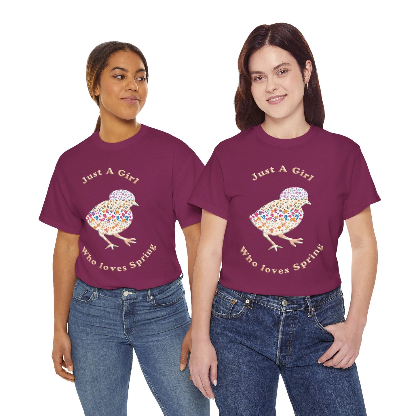 "Just a girl who loves Spring" flower Tee