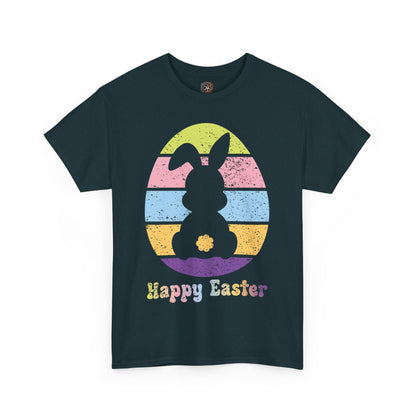 Retro Grunge Happy Easter Bunny T-Shirt – Vintage Vibes, Easter Style