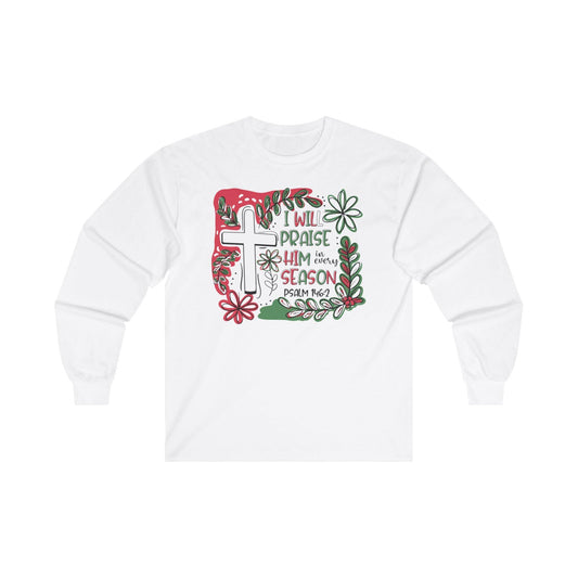 Boho Psalm 146:2 Long Sleeve Tee - Motor Girl Boutique