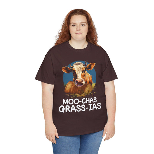 Unisex T-Shirt - “Moo-chas Grass-ias” - Motor Girl Boutique