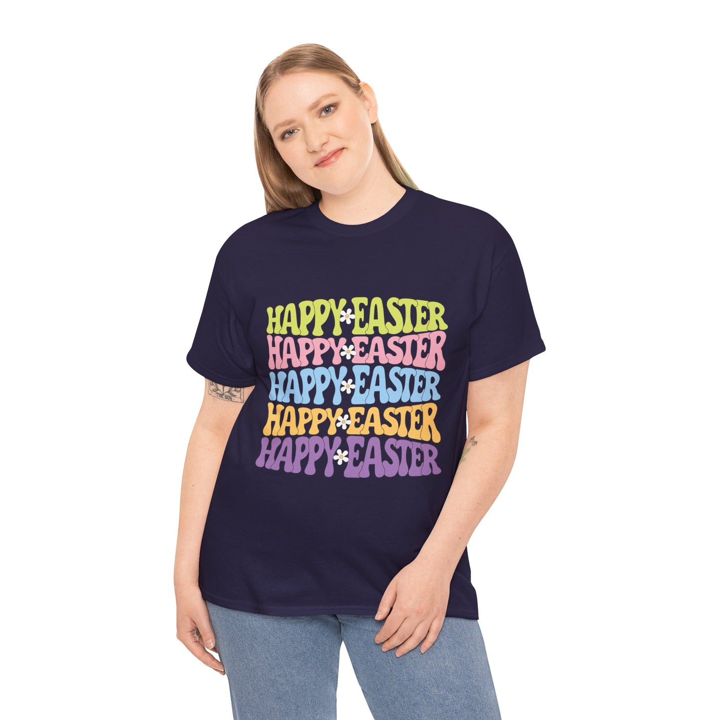 Happy Easter Four Ways T-Shirt – Groovy Colors, Retro Vibes