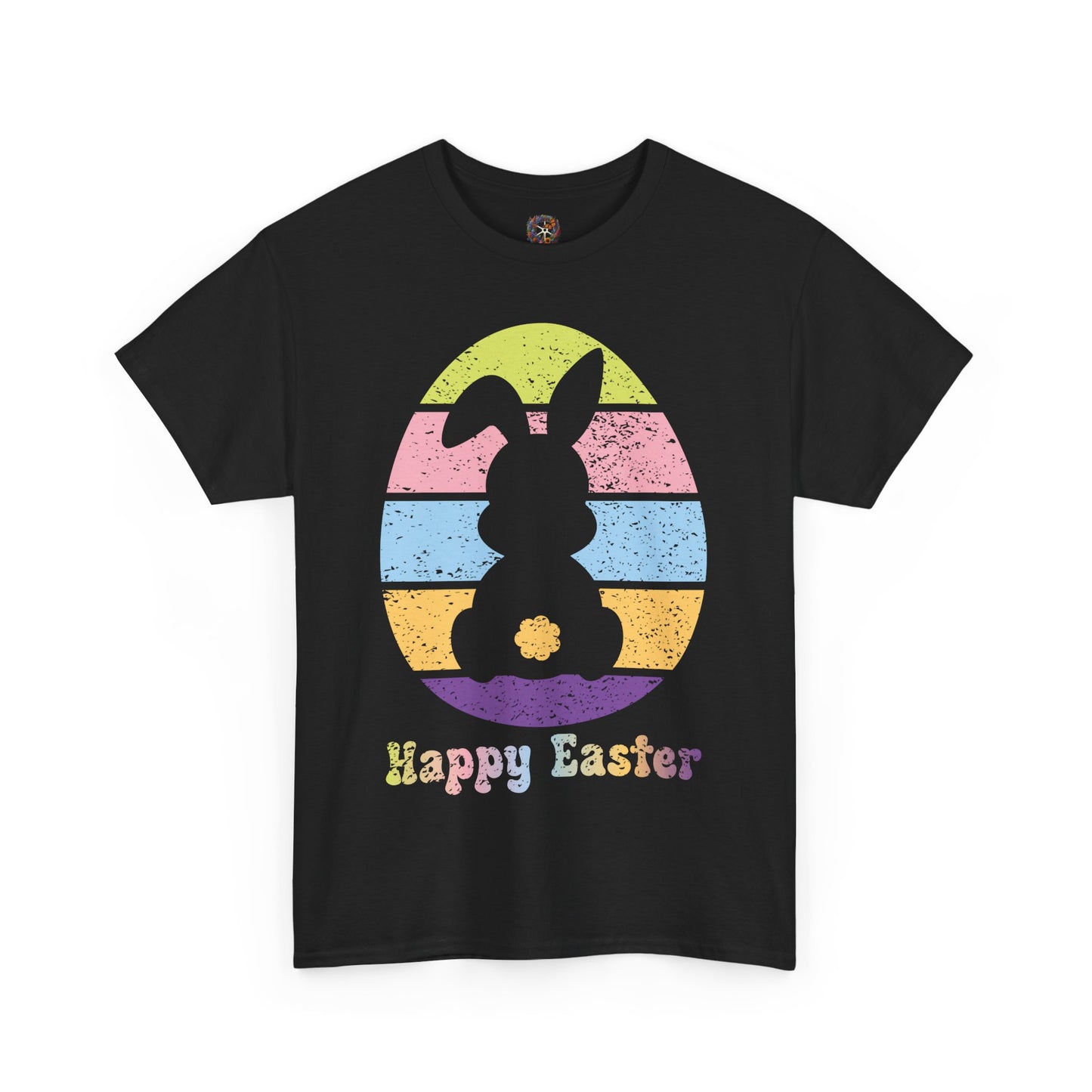 Retro Grunge Happy Easter Bunny T-Shirt – Vintage Vibes, Easter Style