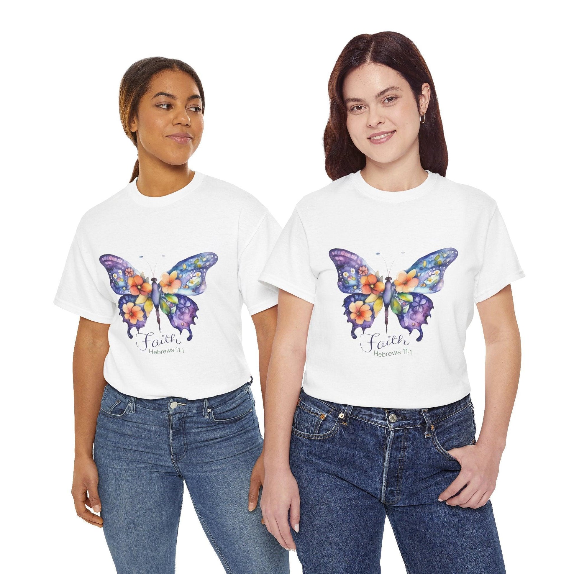 Faith Butterfly Hebrews 11 Tee - Motor Girl Boutique