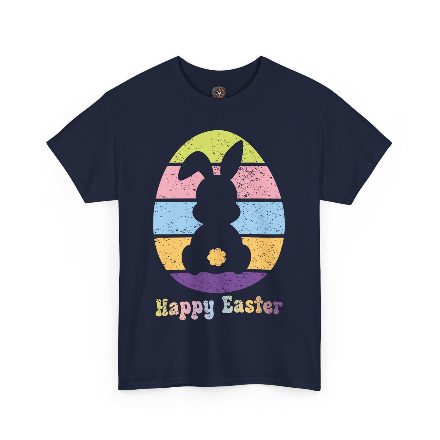 Retro Grunge Happy Easter Bunny T-Shirt – Vintage Vibes, Easter Style