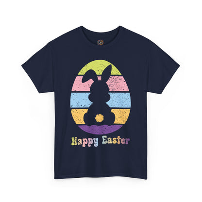 Retro Grunge Happy Easter Bunny T-Shirt – Vintage Vibes, Easter Style