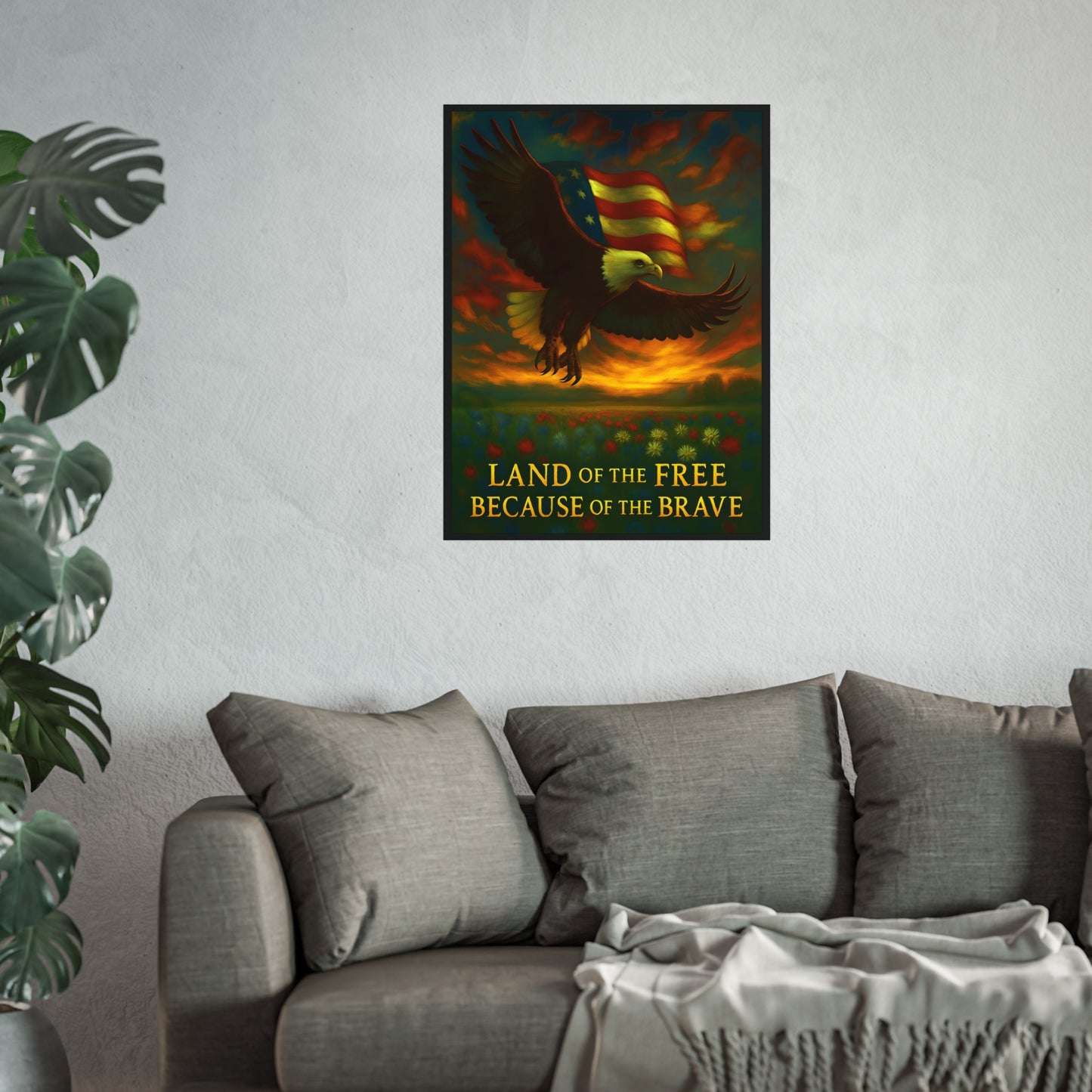 Land of the Free – Patriotic Fine Art Poster Print