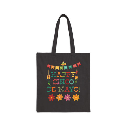 Happy Cinco de Mayo Canvas Tote Bag
