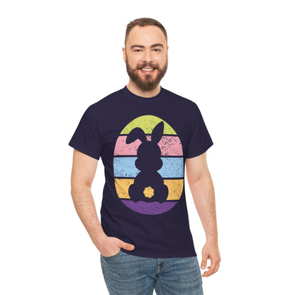 Color Band Grunge Bunny T-Shirt – Easter with an Edge