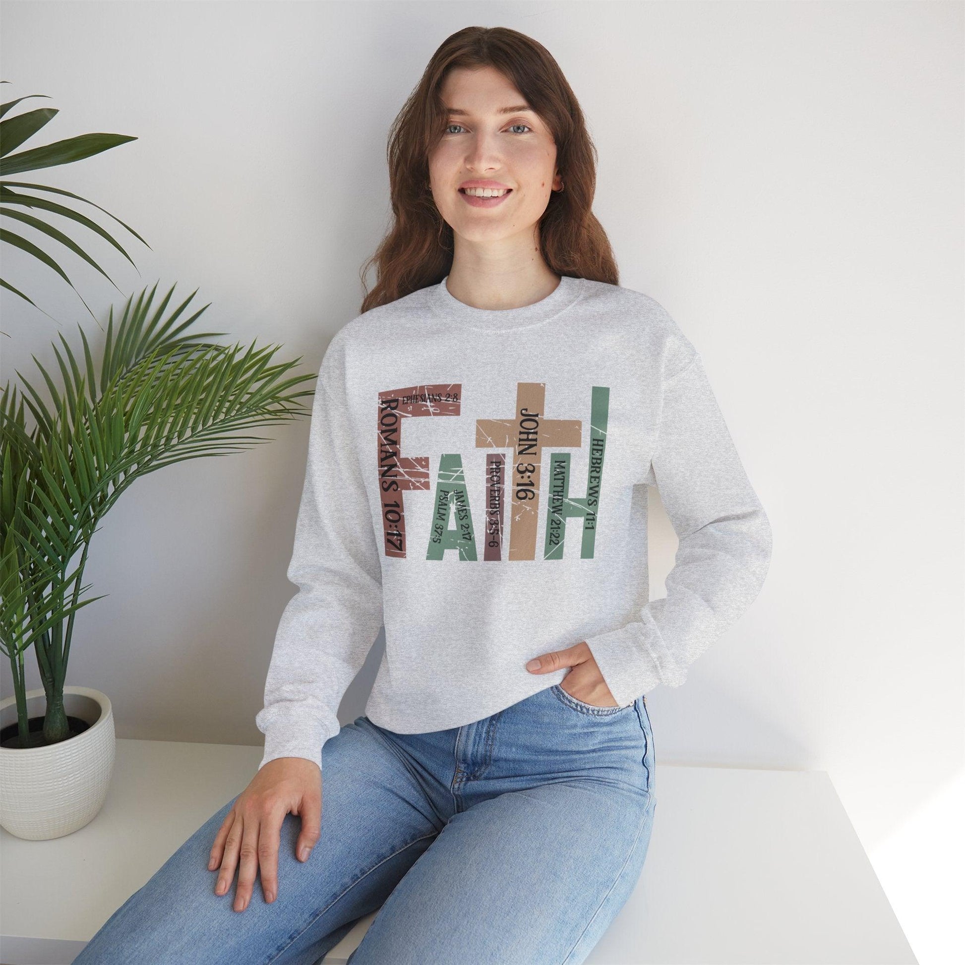 Christian Faith Sweats-Bible Verses Unisex Sweatshirt - Motor Girl Boutique