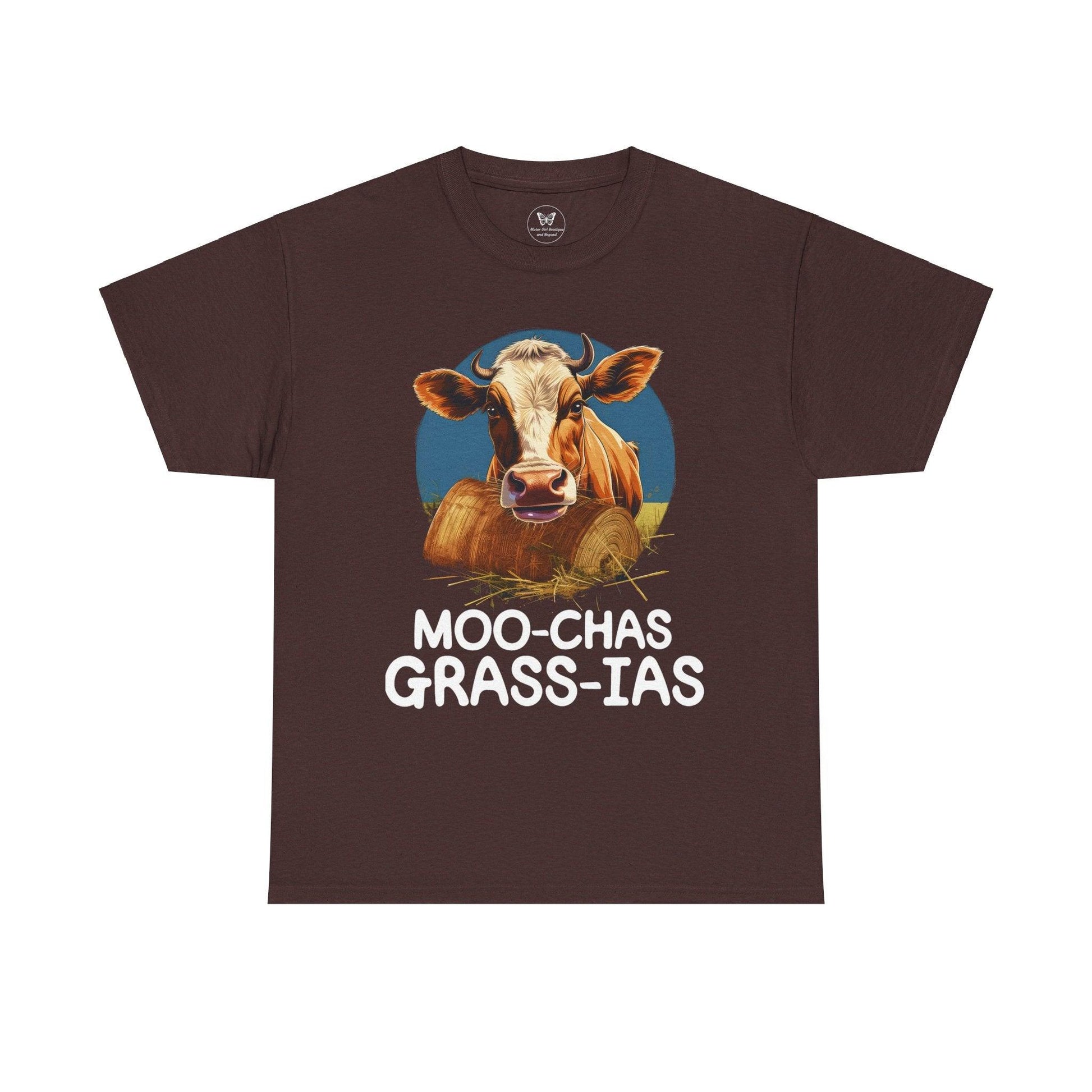 Unisex T-Shirt - “Moo-chas Grass-ias” - Motor Girl Boutique