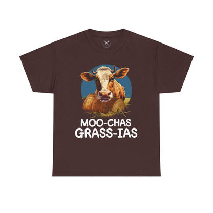 Unisex T-Shirt - “Moo-chas Grass-ias” - Motor Girl Boutique
