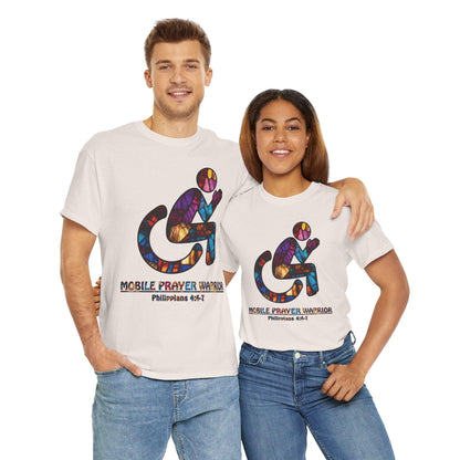 Christian Unisex Tee - Mobile Prayer Warrior Wheelchair Philippians 4:5-7 Tee - Motor Girl Boutique